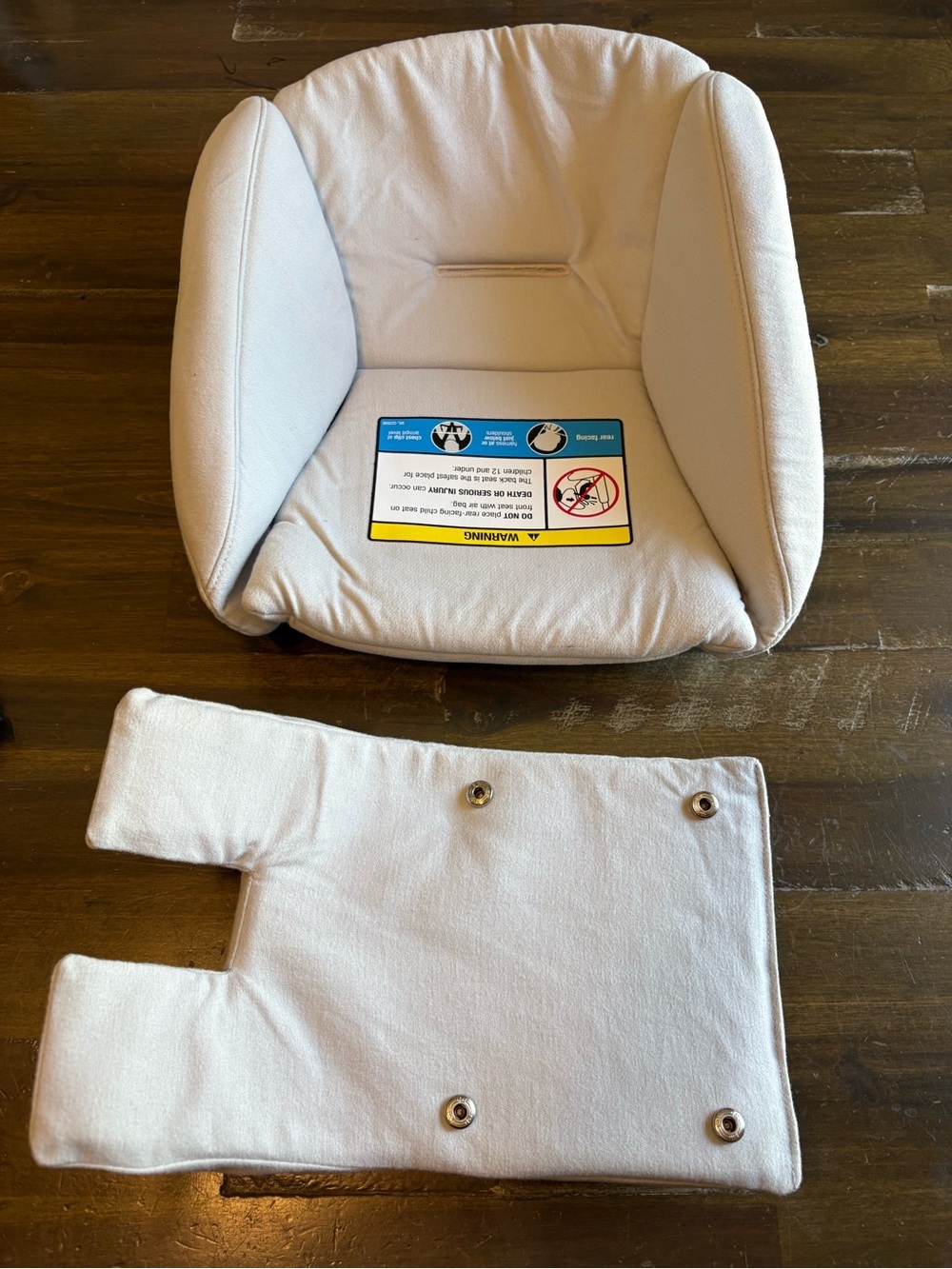 Nuna Exec Oatmeal Cream Quilted Newborn Infant Inserts Convertible Seat Cushion